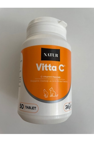 Vitta C Kedi Ve Köpekler Için C Vitamini 50 Tablet