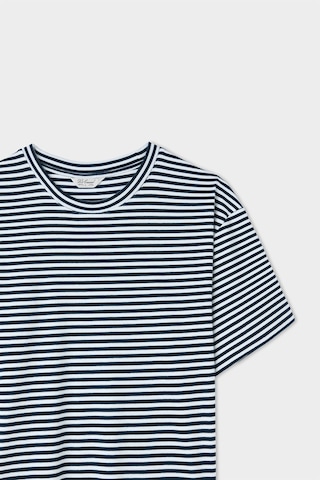 D's Damat Ds Damat Regular Fit Lacivert Çizgili Pamuklu T-shirt 4hc146171053m 101