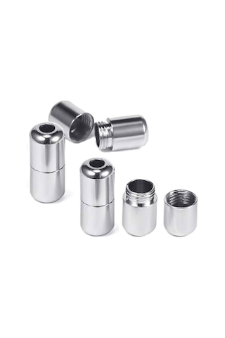 Ayarlanabilir 1 Çift Pembe Vidalı Kapsül Uçlu Yuvarlak Lastik Pratik Bağcık Pembe