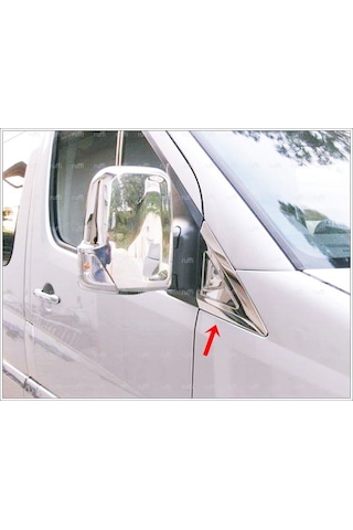 Vw Crafter Krom Kelebek Cam Nikelajı 2006-2016 Paslanmaz Çelik