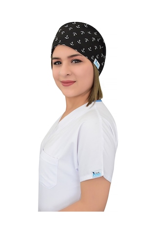 Siyah Çapa Desenli Cerrahi Bone