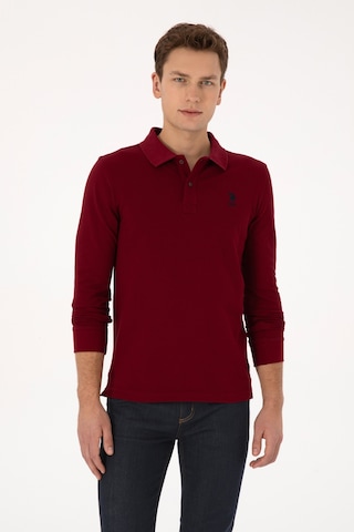 U.S. Polo Assn. Erkek Bordo Basic Sweatshirt 50307687-VR014