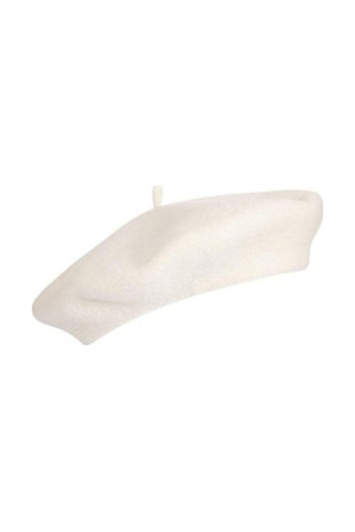 Fransız Ressam Keçe Bere Beyaz