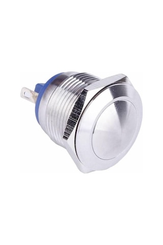 Alkatronik 16mm Metal Panel Montaj Yuvarlak Kafa Push Buton No Dc 6a 12v Ac 3a 250v Ip67 Su Geçirmez Düğme 1
