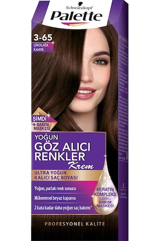 Palette Natural Göz Alıcı Renkler Saç Boyası 3 - 65 Çikolata Kahve Palette Natural Göz Alıcı Renkler Saç Boyası 3 - 65 Çikolata Kahve