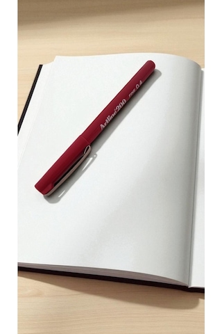 200 Fineliner 0.4mm Keçe Uçlu Kalem Koyu Kırmızı