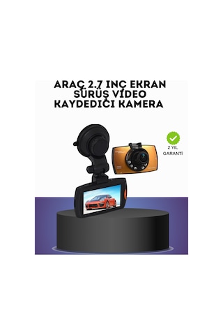 Hd Araç Kamerası 2.7 İnç Ekran G Sensor Destekli