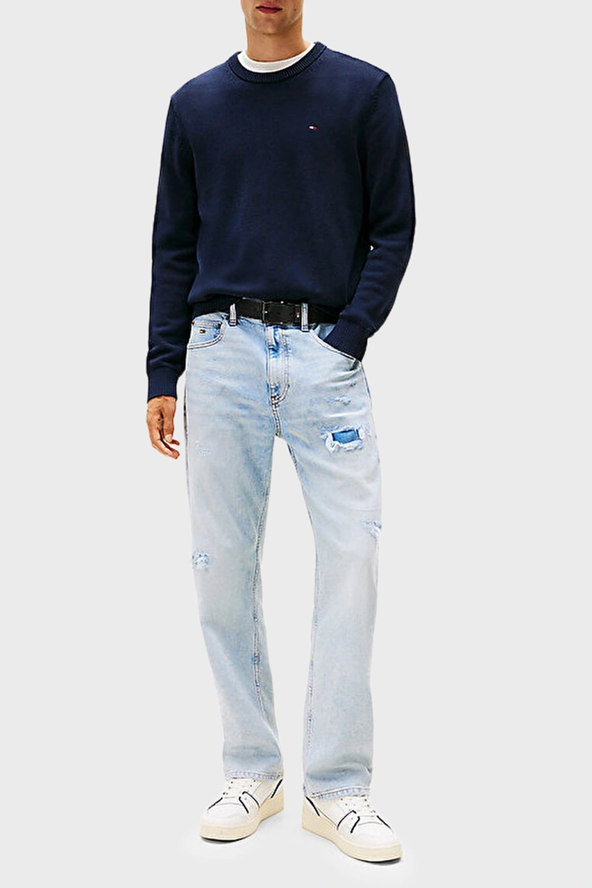 Tommy Jeans Erkek Kazak Dm0dm21787 C1g Lacivert Lacivert