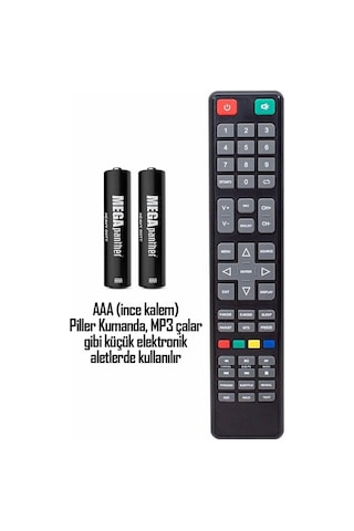 24lü Aaa R03 İnce Kalem Pil Kumanda Pili Zn-c 1.5v