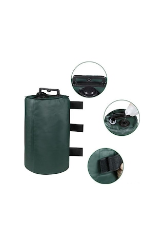 Tongxida Dayanıklı Pvc Çadır Ağırlık Çantası - 10l Kapasiteli Siyah Su Kum Torbası Siyah