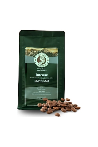 Intense Çekirdek Kahve Özel Harman, %100 Arabica, Espresso Için Özel Kavrulmuş 250g Çekirdek Kahve