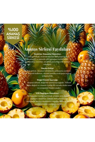 Mim and More Ananas Sirkesi 250 ML
