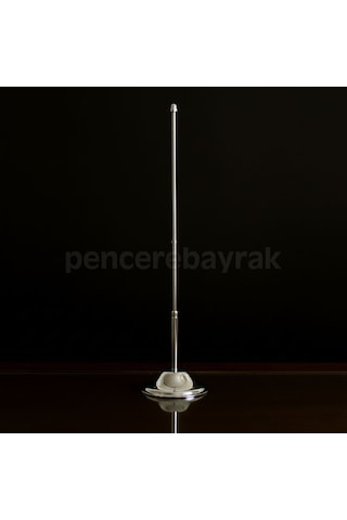 Tekli Krom Masa Direği Standart Metal Krom Kaplama 34 CM