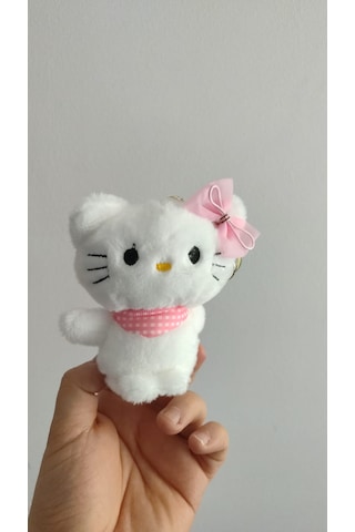 Hello Kitty Peluş Anahtarlık Çanta Aksesuar Boyut:12cm Çok Renkli