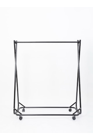 Metal Elbise Askılığı, Demonte Stand, Mağaza, Orta Stand, Askılık Siyah