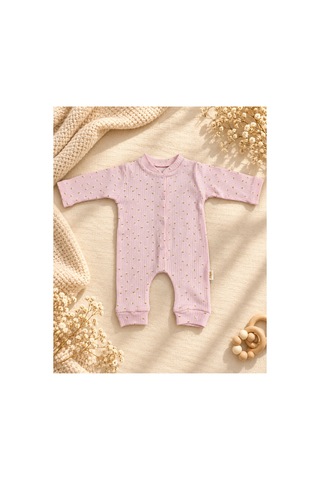 Omeca Concept Bebek Uzun Kollu Fitilli Tulum Pembe