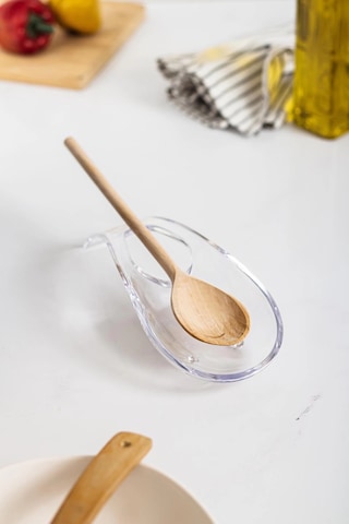 Akrilik Şeffaf Tezgah Üstü Kirli Kaşıklık & Kepçe Altlığı Çok Renkli