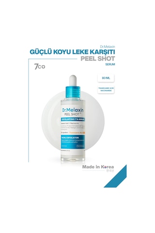 Leke Karşıtı Aydınlatıcı Traneksamik Asit İçeren Tx Peeling Cilt Tonu Eşitleyici Serum 80ml
