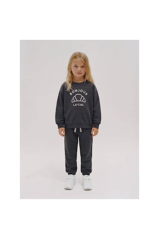 Laciel Prs Kruvasan 2 İp Unisex Çocuk Takım Füme