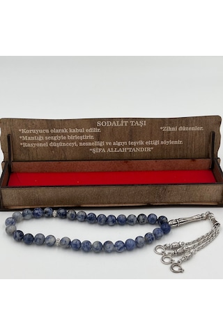 Lapis Lazuli Taşlı Erkek Tesbih Özel Ahşap Kutulu Hediyelik Tesbih Şık Erkek Hediyesi Tb24 72335219
