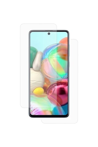 Exquıs Samsung Galaxy A51 Uyumlu Ön Ve Arka Koruma 360 Full Kaplama - Şeffaf