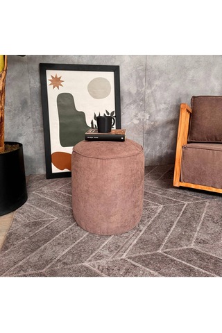 Evodeko Koyu Kahve Puf