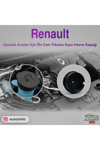Renault Araçlar İçin Ön Cam Yıkama Suyu Hazne Kapağı