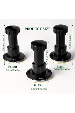 Xuweiwei Jamotolly Espresso Tamper Set 58 35 Mm 51 53 58mm Portafilter Yayli Ayarlanabilir Basinc 304 Paslanmaz Celik Ev Ofis Kahve Dukkanlari İcin Ahşap