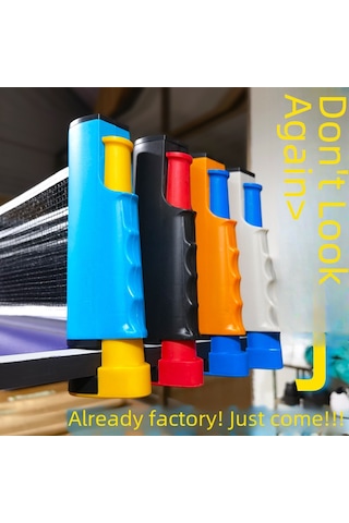 Reedark Halka İhracat Kalitesi Çift Taraflı Genişletilebilir Ping-pong Ağı: Ev Ve Dışarı Kullanıma Uygun, Dayanıklı Pe Ve Abs Malzeme Kırmızı-siyah Çok Renkli