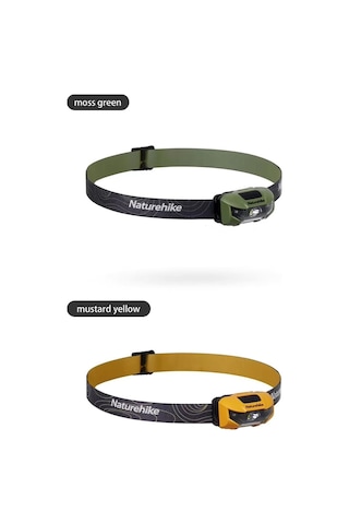 Naturehike Hakino 210 Lümen Kafa Lambası Moss Green Çok Renkli