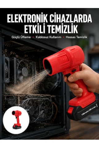 Mey İthalat Kablosuz Elektrikli Toz Üfleyici Çok Amaçlı Temizlik Aleti Yeni Nesil