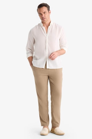 Defacto Relax Fit Kısa Paça Keten Görünümlü Pantolon E4790ax25aubn295 Kahve