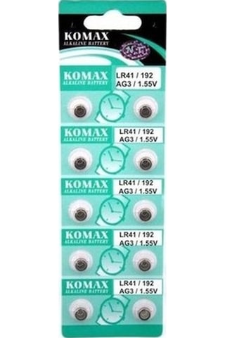 Ag3 Saat Pili Düğme Pil 10lu Paket Lr41/192 1.55v