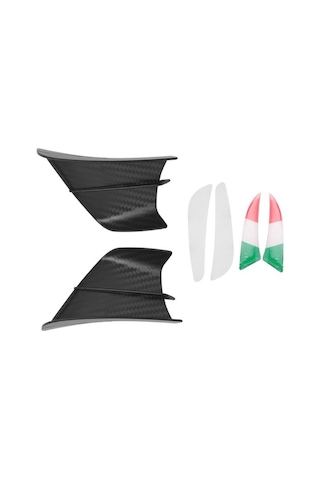Novahub Winglet V4 Spoiler Siyah Sabitleme S1000rr Rüzgar R1, Motosiklet Motosiklet Mat Kiti Kanat Kanat Altın Akışı Aerodinamik -10r İz Altın
