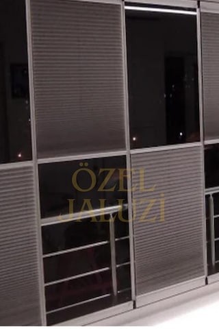 Gri Cam Balkon Ve Ofis Plisse Perde Plain004 Gri