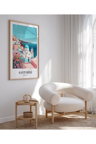 Çerçevesiz Poster Santorini'nin Masmavi Hayalleri