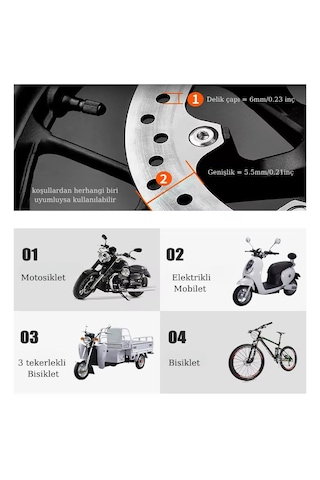 Trend Store Alarmlı Disk Fren Kilidi Motosiklet Scooter Bisiklet