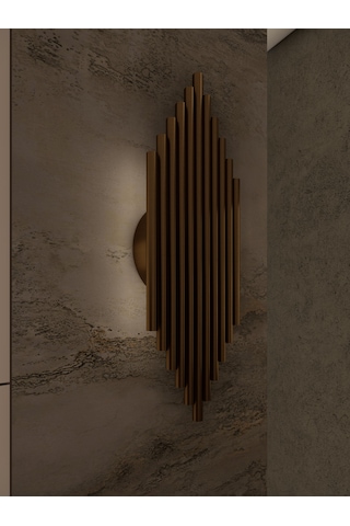 Nox Eskitme Renk Modern Şarjlı Aplik Sarı Işık Yayan Lamba