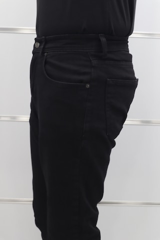 Denim Cartel Dmctekstil Erkek 966 Siyah Yüksek Bel Rahat Kesim Boru Paça Jean Pantolon