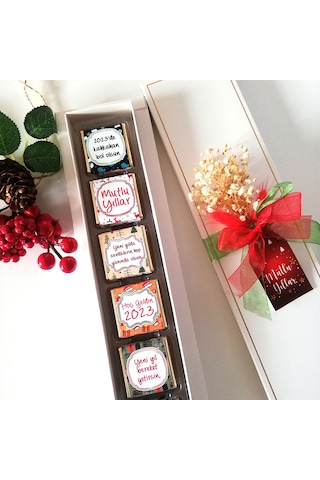 Yeni Yıl Hediyesi Çikolata Madlen Çikolata 18'li