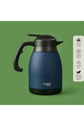 Evidea Kitchen Çay Termosu - Lacivert - 1,5 Lt Lacivert