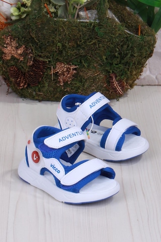 Vicco 321.b24y.210 Mocha Saks Mavi Rahat Esnek Erkek Çocuk Sandalet Saks