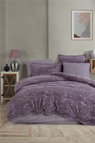 Clasy Wellsoft Jakarlı Tek Kişilik Uyku Seti Reste V3 Lila