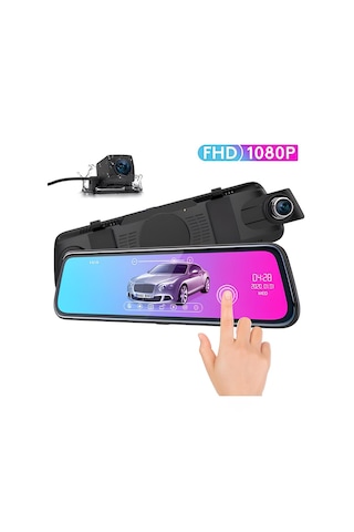 Kingboss Sl-d400 1080p Geri Görüşlü Dokunmatik Ayna Ön Arka