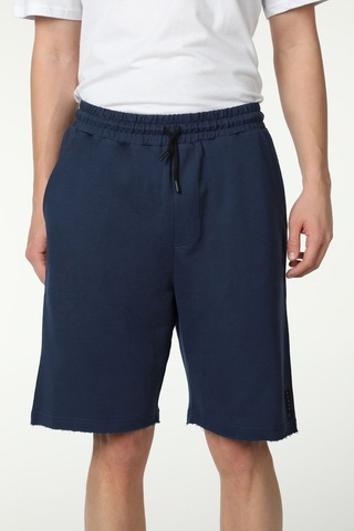Defys Erkek Paça Ve Etiket Detaylı Cepli Regular Fit Şort İndigo - 527885669 İndigo