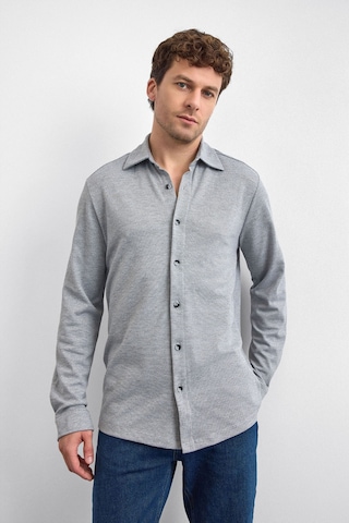 Back & Bond Erkek Gömlek B35w22011 105 Gri Gri