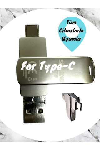 Samsung Uyumlu Type C Flash Bellek 64 Gb Otg Usb Disk Pc