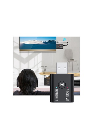 Kosona Bt5.0 Çift Fonksiyonlu Verici-alıcı, Ses Adaptörü, 10m Menzil, Hi-fi Ses Kalitesi, 3.5mm Bağlantı