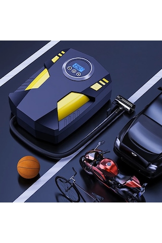 Enraco St-5002 Dijital Basınç Göstergeli Oto Lastik Şişirme Pompası Hava Kompresörü