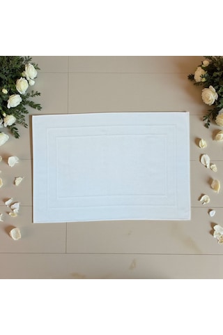 Vionte Banyo Ayak Havlusu Beyaz Otel Serisi 320gr 50x70 Beyaz